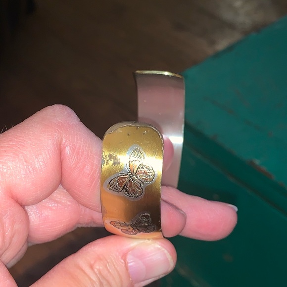 Vintage Reed & Barton Damascene Butterly Bracelet and Necklace - Picture 5 of 9